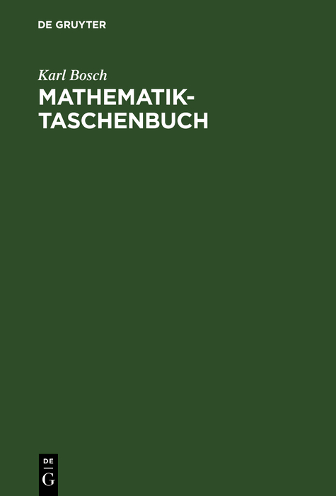 Mathematik-Taschenbuch - Karl Bosch