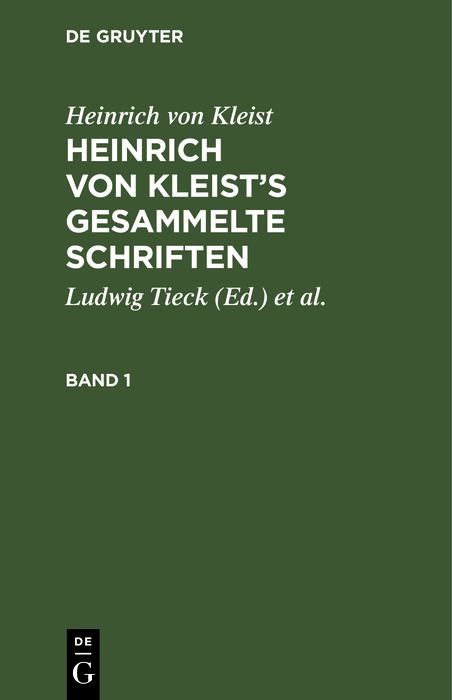 Heinrich von Kleist’s gesammelte Schriften - Heinrich von Kleist