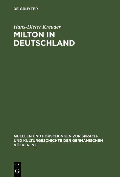 Milton in Deutschland - Hans-Dieter Kreuder