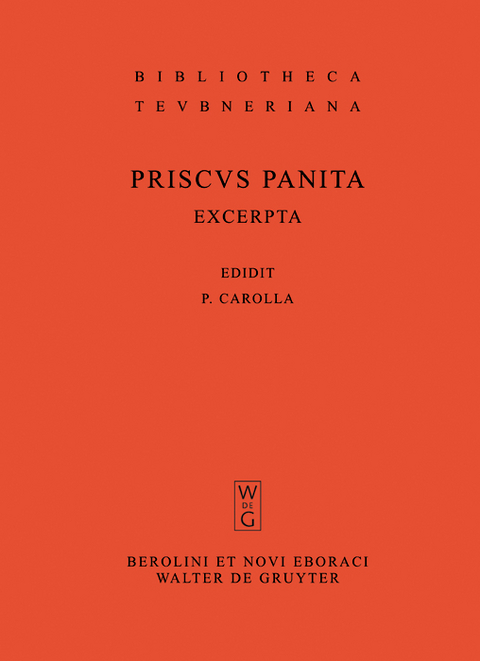Excerpta et fragmenta -  Priscus Panita