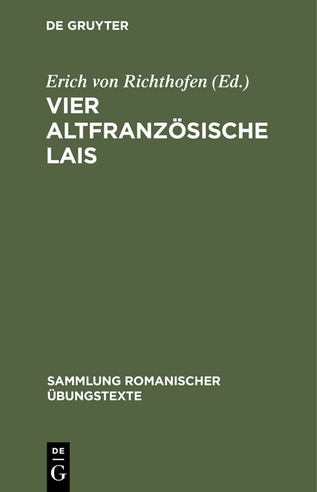 Vier altfranzösische Lais - 