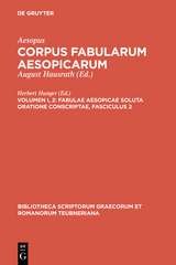 Fabulae Aesopicae soluta oratione conscriptae -  Aesopus