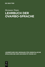 Lehrbuch der Ovambo-Sprache - Hermann Tönjes