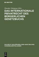 Das internationale Privatrecht des Bürgerlichen Gesetzbuchs - 