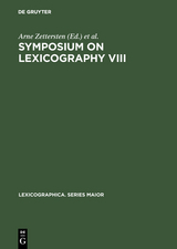 Symposium on Lexicography VIII - 