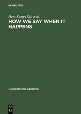 How we say WHEN it happens - 