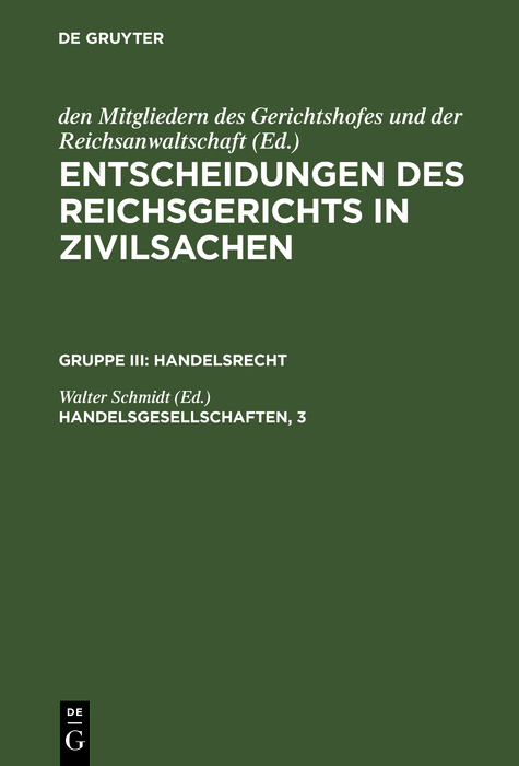 Handelsgesellschaften, 3 - 