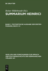 Textkritische Ausgabe der ersten Fassung, Buch I–X - 