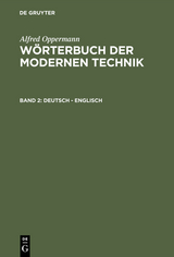 Deutsch – Englisch - Alfred Oppermann