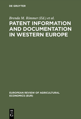 Patent information and documentation in Western Europe - 
