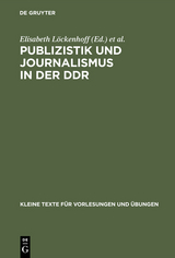 Publizistik und Journalismus in der DDR - 