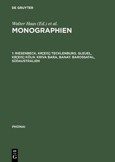 Riesenbeck, Kr[eis] Tecklenburg. Gleuel, Kr[eis] Köln. Kriva Bara, Banat. Barossatal, Südaustralien - 