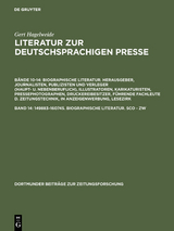 149883–160745. Biographische Literatur. Sco - Zw - Gert Hagelweide