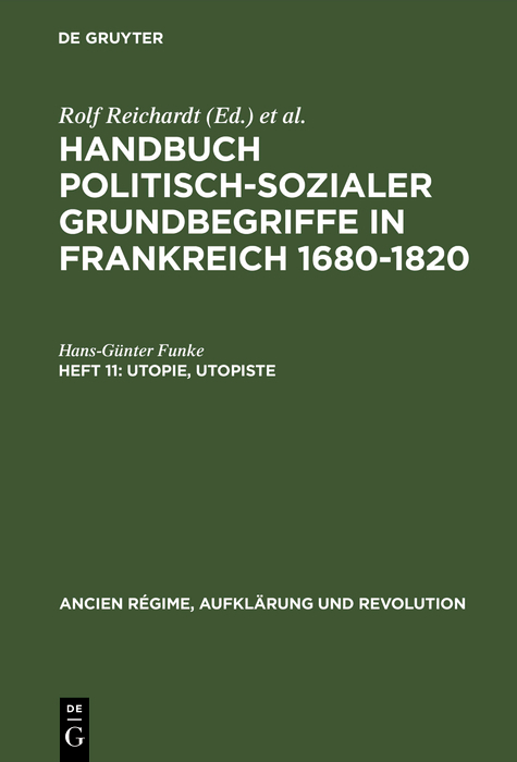 Utopie, Utopiste - Hans-Günter Funke