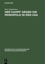Der Kampf gegen die Monopole in den USA - Fritz Engelmann