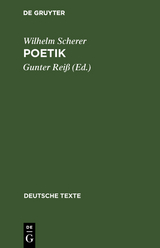 Poetik - Wilhelm Scherer