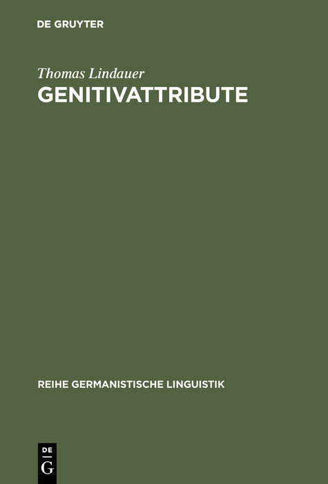 Genitivattribute - Thomas Lindauer