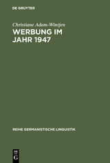 Werbung im Jahr 1947 - Christiane Adam-Wintjen