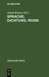 Sprache, Dichtung, Musik - 