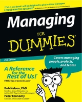 Managing For Dummies - Nelson, Bob; Economy, Peter