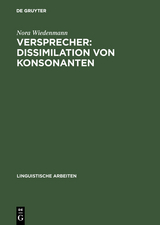 Versprecher: Dissimilation von Konsonanten - Nora Wiedenmann