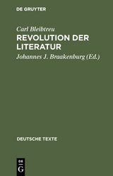 Revolution der Literatur - Carl Bleibtreu