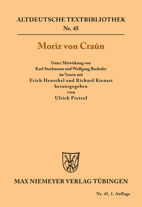 Moriz von Craûn - 