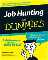Job Hunting For Dummies - Messmer, Max