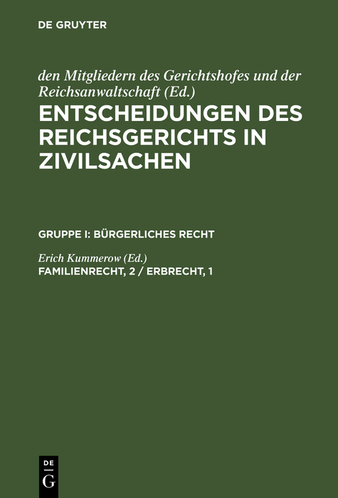 Familienrecht, 2 / Erbrecht, 1 - 