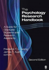 The Psychology Research Handbook - Leong, Frederick; Austin, James