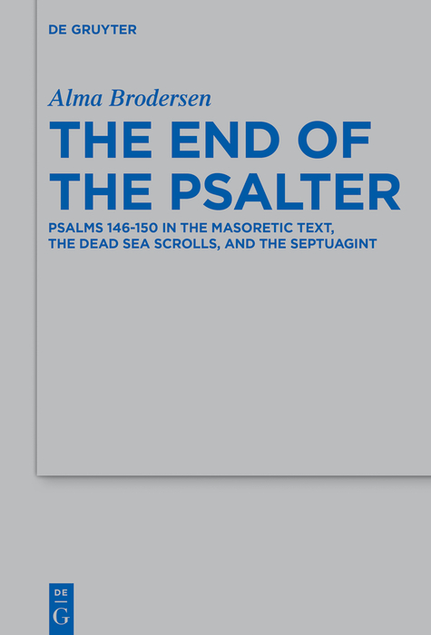 The End of the Psalter -  Alma Brodersen