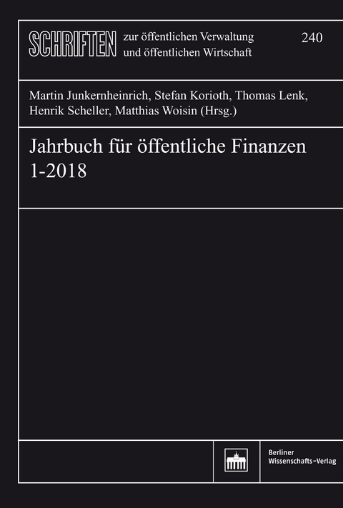 Jahrbuch für öffentliche Finanzen 1-2018 - 