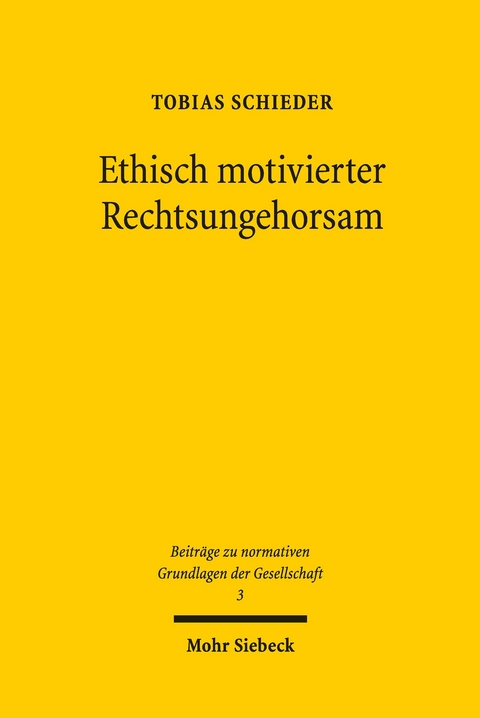 Ethisch motivierter Rechtsungehorsam -  Tobias Schieder