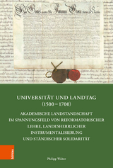 Universität und Landtag (1500-1700) -  Philipp Walter