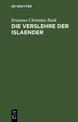 Die Verslehre der Islaender - Erasmus Christian Rask