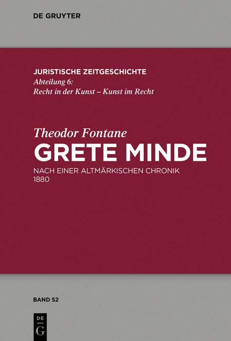 Theodor Fontane, Grete Minde -  Theodor Fontane,  Anja Schiemann,  Walter Zimorski