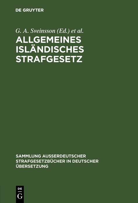 Allgemeines isländisches Strafgesetz - 