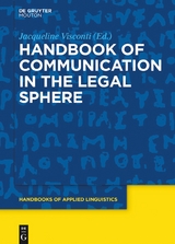 Handbook of Communication in the Legal Sphere - 