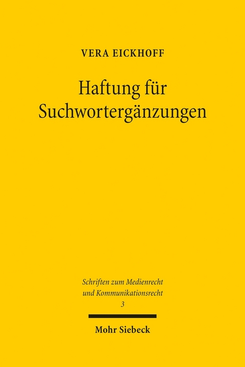 Haftung für Suchwortergänzungen -  Vera Eickhoff