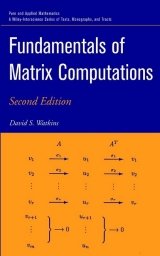 Fundamentals of Matrix Computations - Watkins, David S.