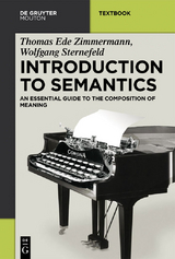 Introduction to Semantics - Thomas Ede Zimmermann, Wolfgang Sternefeld
