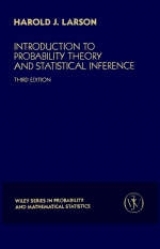 Introduction to Probability Theory and Statistical Inference - Larson, Harold J.