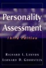 Personality Assessment - Lanyon, Richard I.; Goodstein, Leonard D.