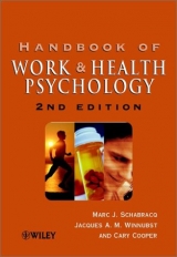 The Handbook of Work and Health Psychology - Schabracq, Marc J.; Winnubst, Jacques A. M.; Cooper, Cary