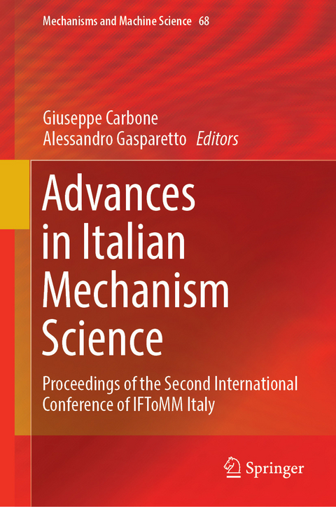 Advances in Italian Mechanism Science - 