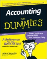 Accounting For Dummies - Tracy, John A.