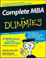 Complete MBA For Dummies - Allen, Kathleen; Economy, Peter