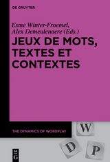 Jeux de mots, textes et contextes - 