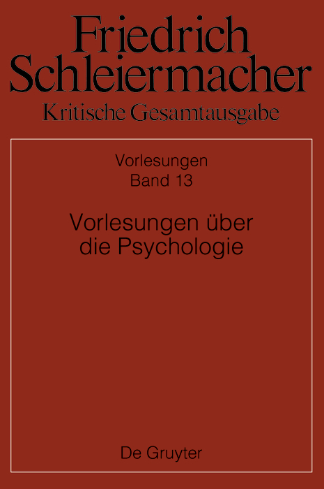 Vorlesungen über die Psychologie - 