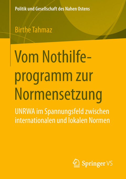 Vom Nothilfeprogramm zur Normensetzung - Birthe Tahmaz